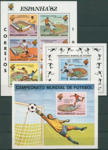 Mocambique 1981 Fußball-WM in Spanien Stadien Block 8/10 postfrisch (C28300)