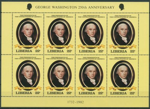 Liberia 1981 Präsidenten der USA James Madison 1209 K postfrisch (C40933)