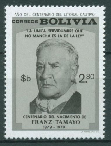 Bolivien 1979 Persönlichkeiten Franz Tamayo 959 postfrisch