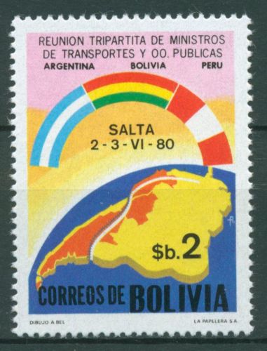 Bolivien 1980 Verkehrsministerkonferenz 968 postfrisch