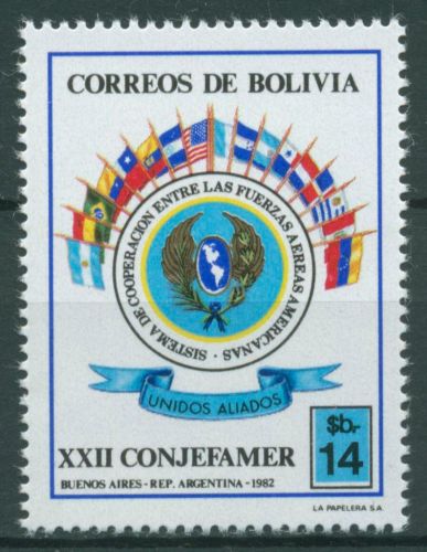 Bolivien 1982 Amerikanische Luftwaffen CONJEFAMER 983 postfrisch