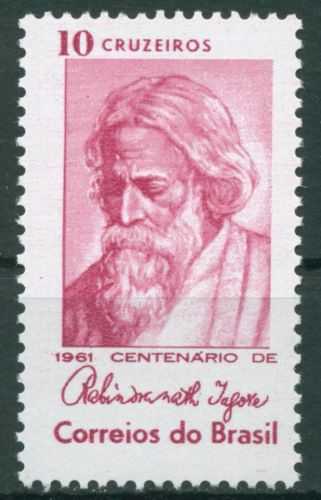 Brasilien 1961 Persönlichkeiten Nobelpreisträger Tagore 1006 postfrisch