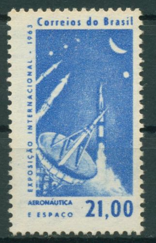 Brasilien 1963 Weltraumausstellung Rakete Radar 1031 postfrisch