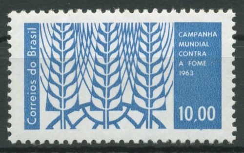 Brasilien 1963 Kampf gegen Hunger Getreide 1038 postfrisch