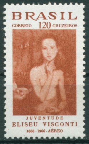 Brasilien 1966 Persönlichkeiten Maler E.Visconti Gemälde 1112postfrisch