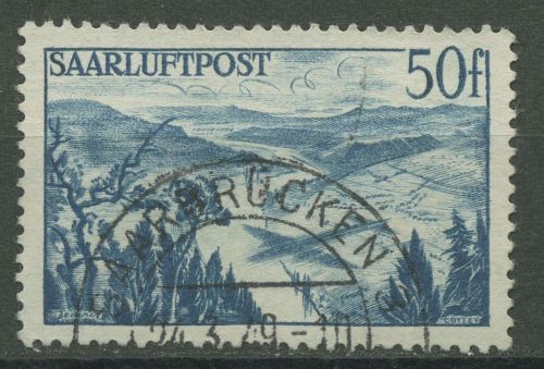 Saarland 1948 Flugpostmarke 253 gestempelt