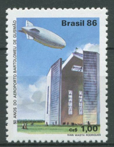Brasilien 1986 Flughafen Rio de Janeiro Zeppelin 2204 postfrisch