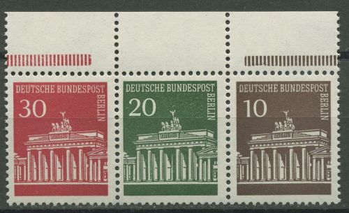 Berlin Zusammendrucke 1966 Brandenburger Tor W 43 OR dgz. postfrisch