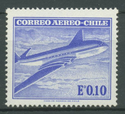 Chile 1967 Flugpostmarke Flugzeug "Comet" 661 postfrisch