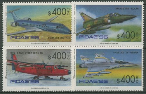 Chile 1996 Luftfahrtausstellung FIDAE Flugzeuge 1697/00 postfrisch