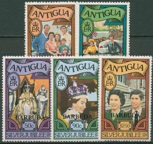 Barbuda 1977 25 Jahre Königin Elisabeth II. Königsfamilie 316/20 postfrisch