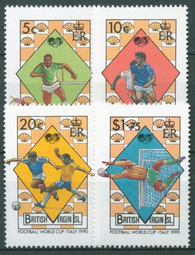Britische Jungferninseln 1989 Fußball-WM Italien 667/70 postfrisch