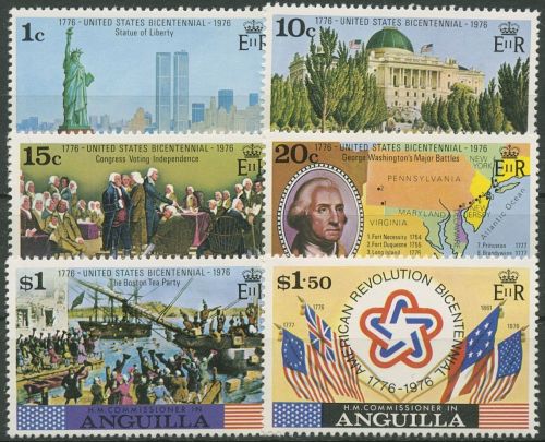 Anguilla 1975 Amerika 200 Jahre Unabhängikeit 217/22 postfrisch