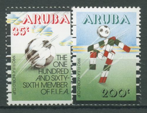 Aruba 1990 Fußball-WM Italien 76/77 postfrisch