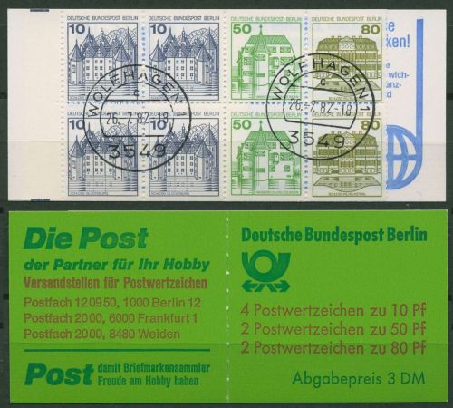 Berlin Markenheftchen 1982 Burgen und Schlösser MH 13 a gestempelt