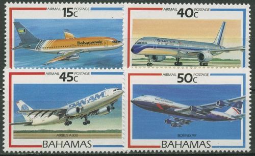 Bahamas 1987 Luftfahrt Flugzeuge 649/52 postfrisch