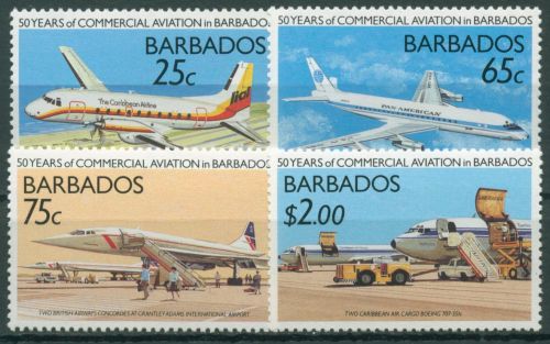 Barbados 1989 Luftfahrt Flugzeuge 713/16 postfrisch