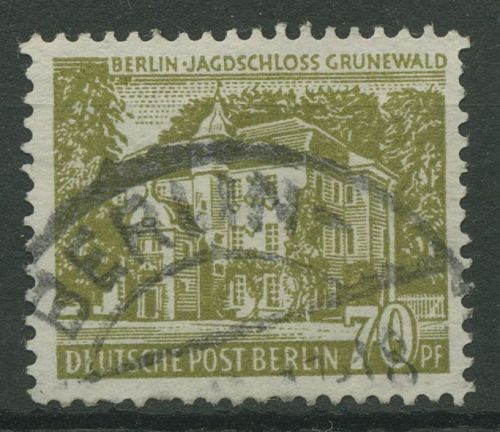 Berlin 1954 Berliner Bauten 123 gestempelt, Zahnfehler (R19309)