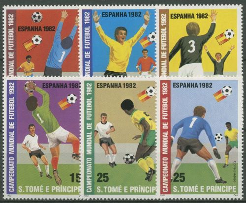 Sao Tomé und Príncipe 1982 Fußball-WM in Italien 754/59 A postfrisch
