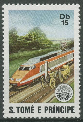 Sao Tomé und Príncipe 1982 PHILEXFRANCE Eisenbahn 762 A postfrisch