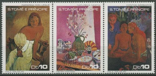 Sao Tomé und Principe 1978 Gemälde im Folkwang-Museum Essen 515/17 postfrisch