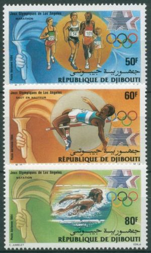 Dschibuti 1984 Olympische Sommerspiele Los Angeles 409/11 postfrisch