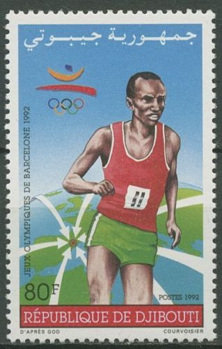 Dschibuti 1992 Olympische Sommerspiele in Barcelona Läufer 567 postfrisch