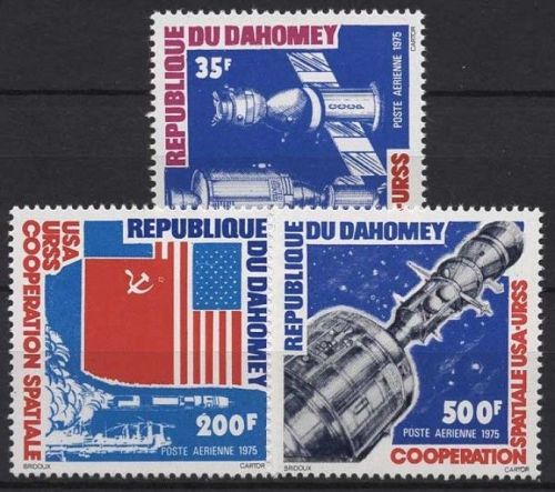 Dahomey 1975 Amerikanisch-sowjetische Raumfahrt 617/19 postfrisch