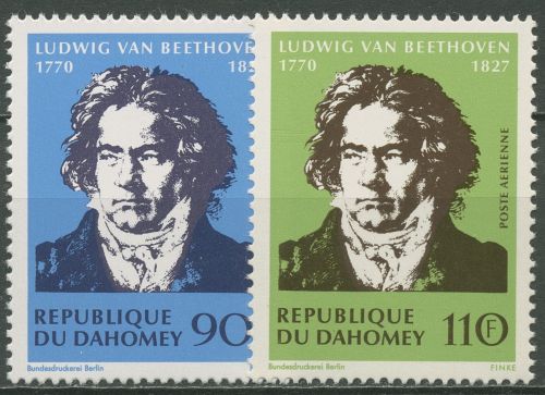 Dahomey 1970 Ludwig von Beethoven Komponist 437/38 postfrisch