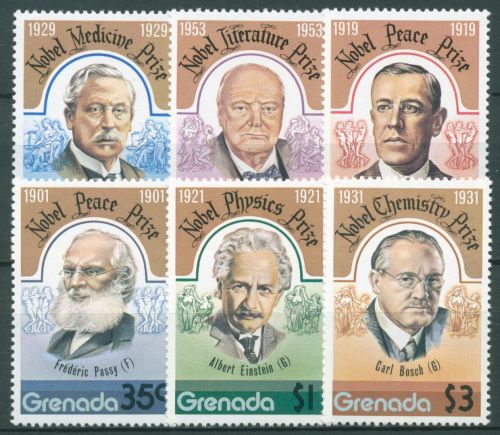 Grenada 1978 Nobelpreisträger Einstein Churchill 865/70 postfrisch