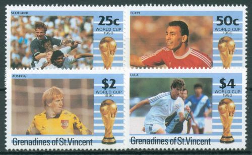St. Vincent-Grenadinen 1990 Fußball-WM Italien 713/16 postfrisch
