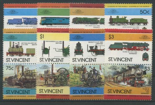 St. Vincent 1984 Lokomotiven 728/43 ZD postfrisch