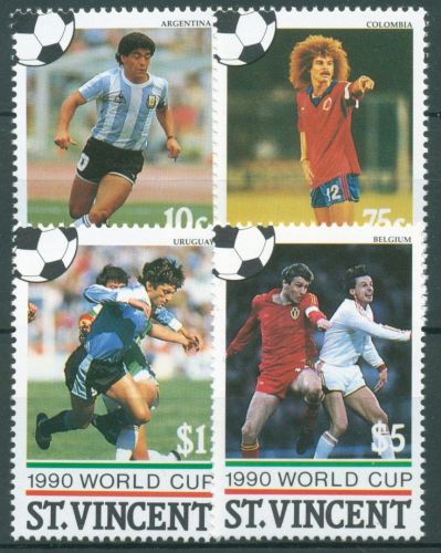 St. Vincent 1990 Fußball-WM Italien 1531/34 postfrisch