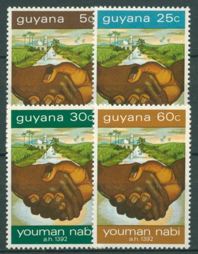 Guyana 1972 Mohammeds Geburtstag Moschee 418/21 postfrisch