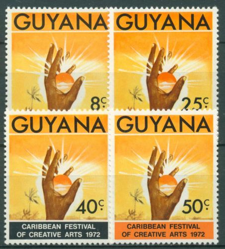 Guyana 1972 Karibisches Kunstfestival 426/29 postfrisch