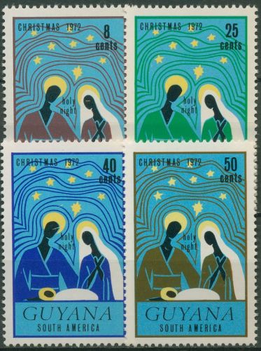 Guyana 1972 Weihnachten Zeichnungen 430/33 postfrisch