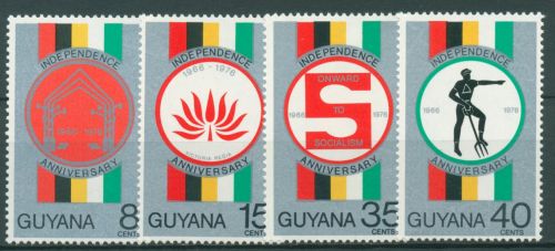 Guyana 1976 10 Jahre Unabhängigkeit 502/05 postfrisch
