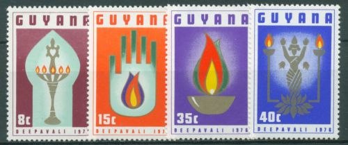Guyana 1976 Lichterfest Deepavali-Fest 508/11 postfrisch