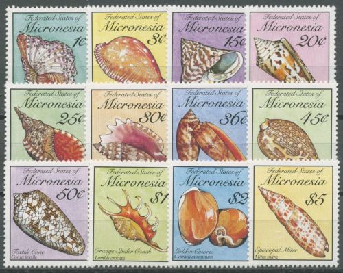 Mikronesien 1989 Meeresschnecken und Muscheln 142/53 postfrisch