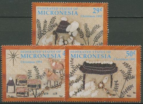 Mikronesien 1991 Weihnachten Bastarbeiten 231/33 postfrisch