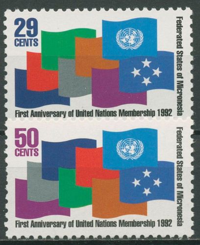 Mikronesien 1992 Mitgliedschaft in der UNO 262/63 postfrisch