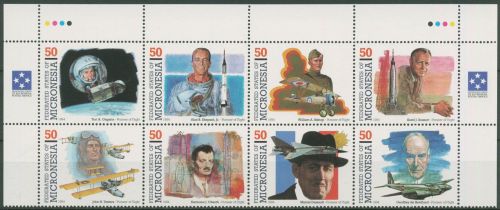 Mikronesien 1994 Pioniere der Luft- und Raumfahrt 383/90 ZD postfrisch (C74195)