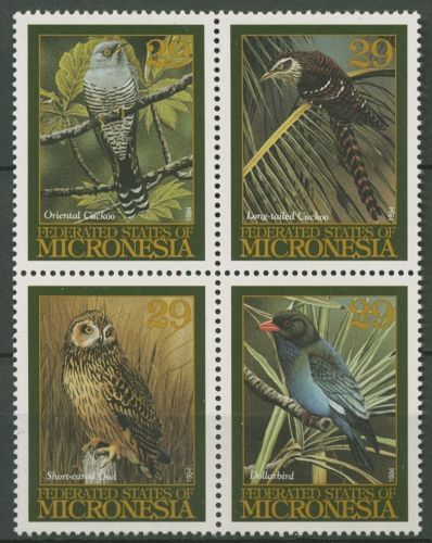 Mikronesien 1994 Vögel Sumpfohreule Dollarvogel 391/94 ZD postfrisch