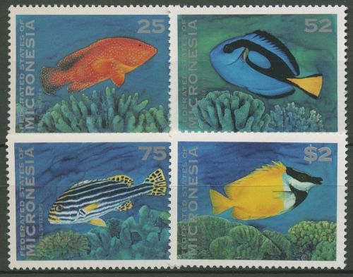 Mikronesien 1994 Fische Fuchsgesicht Korallen-Zackenbarsch 376/79 postfrisch