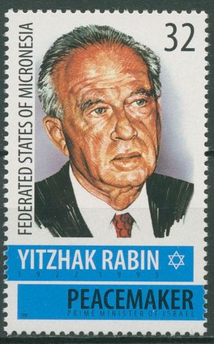 Mikronesien 1995 Yitzhak Rabin Friedensnobelpreis 450 postfrisch