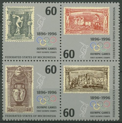 Mikronesien 1996 100 Jahre Olympische Spiele 494/97 ZD postfrisch (C74210)