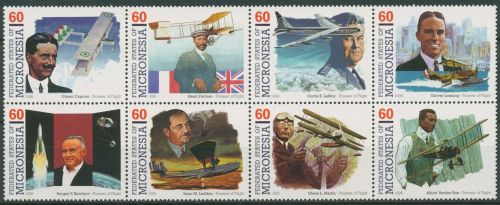 Mikronesien 1996 Pioniere der Luft- und Raumfahrt 514/21 ZD postfrisch (C74212)