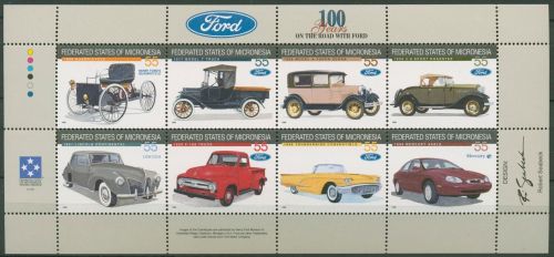 Mikronesien 1996 100 Jahre Ford-Automobile 501/08 K postfrisch (C74213)