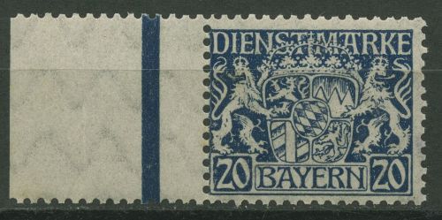 Bayern Dienstmarken 1916/20 Staatswappen D 28 x postfrisch geprüft, fleckig