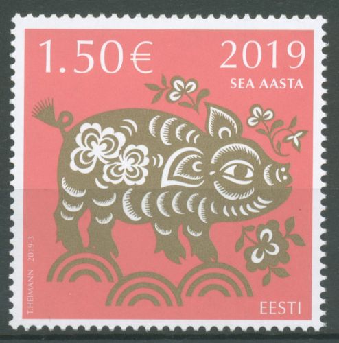 Estland 2019 Chinesisches Neujahr Jahr des Schweines 945 postfrisch